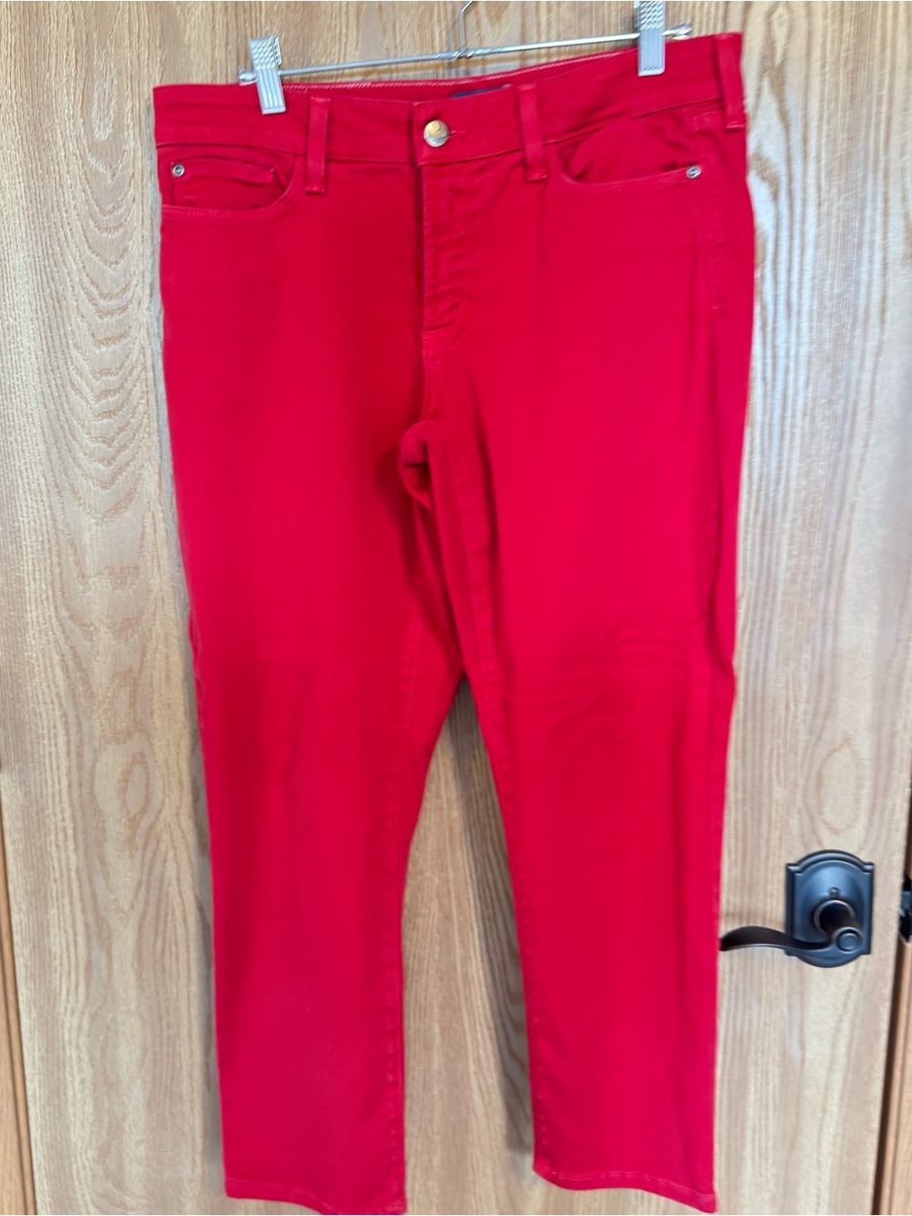NYDJ Red Cropped Ankle Pants